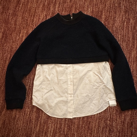 Sea New York Cropped Layered Sweater Size Medium - Picture 1 of 4